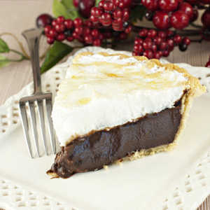 Large Old Fashioned Chocolate Meringue Pie